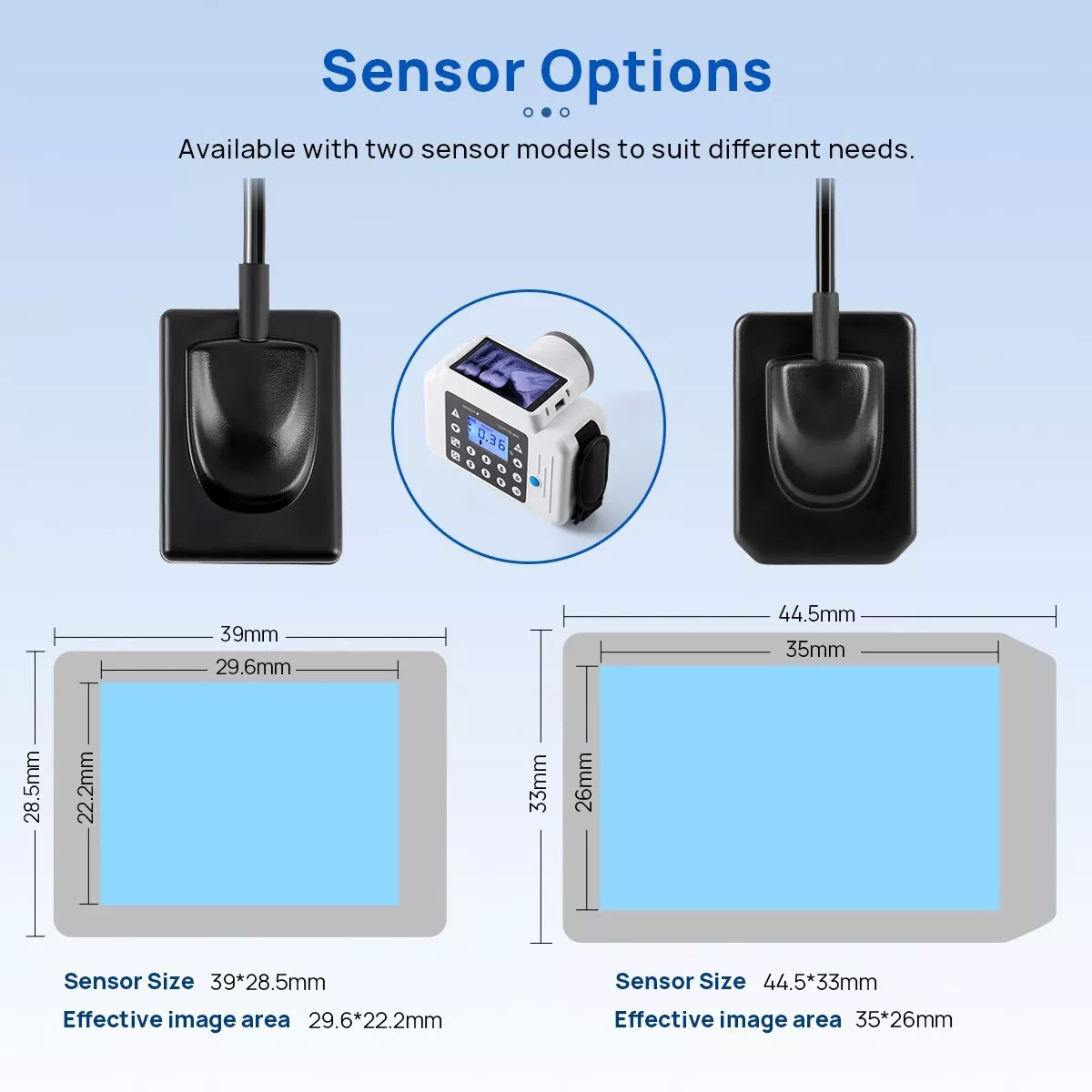 Handheld Dental X-Ray Machine Portable X-Ray Unit + 2230 / 2635 Dental Xray Sensor